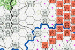 Screenshot of one of the WWII Divisional games in progress.